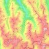 Evolène topographic map, elevation, terrain