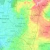 Ponjong topographic map, elevation, terrain