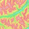 Scuol topographic map, elevation, terrain