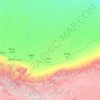 Keriya County topographic map, elevation, terrain