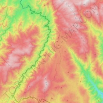Pilot Wilderness topographic map, elevation, terrain