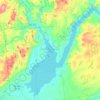 Great Sacandaga Lake topographic map, elevation, terrain