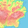St Keverne topographic map, elevation, terrain