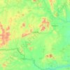 Itarantim topographic map, elevation, terrain