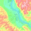 Лесосибирск topographic map, elevation, terrain