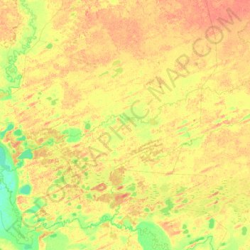Кама topographic map, elevation, terrain