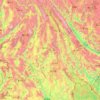 Pu'er City topographic map, elevation, terrain