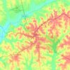 Troy topographic map, elevation, terrain