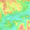 Les Arcs topographic map, elevation, terrain