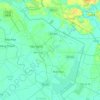 Đức Hòa District topographic map, elevation, terrain
