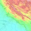Ilam Province topographic map, elevation, terrain