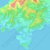 Calvià topographic map, elevation, terrain