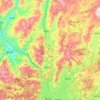 五华区 topographic map, elevation, terrain