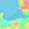 Baie du Mont Saint-Michel topographic map, elevation, terrain