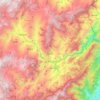 Ubalá topographic map, elevation, terrain