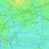 London Borough of Newham topographic map, elevation, terrain