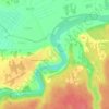 Средние Светицы topographic map, elevation, terrain