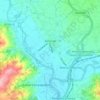 Amorosi topographic map, elevation, terrain