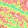 Yuanyang County topographic map, elevation, terrain