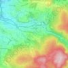 Kaufungen topographic map, elevation, terrain