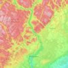 Shawinigan topographic map, elevation, terrain