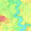 Voulême topographic map, elevation, terrain