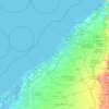Dubai topographic map, elevation, terrain