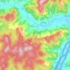 Glen Huon topographic map, elevation, terrain