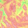 Beaverhead County topographic map, elevation, terrain