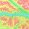 Little Salmon Lake topographic map, elevation, terrain