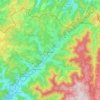 Elzach topographic map, elevation, terrain
