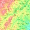 朝阳县 topographic map, elevation, terrain