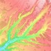 Riez topographic map, elevation, terrain