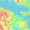Corinthia Regional Unit topographic map, elevation, terrain