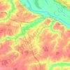 Листвянское сельское поселение topographic map, elevation, terrain