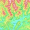 Sângeorz-Băi topographic map, elevation, terrain