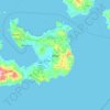 Milos topographic map, elevation, terrain