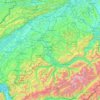 Bern topographic map, elevation, terrain