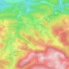Villardebelle topographic map, elevation, terrain