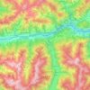 Taxenbach topographic map, elevation, terrain