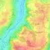 Bottmingen topographic map, elevation, terrain