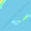 Kerkennah Islands topographic map, elevation, terrain
