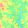 Peumerit-Quintin topographic map, elevation, terrain