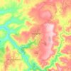 Samugheo topographic map, elevation, terrain