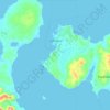 Sand Point topographic map, elevation, terrain