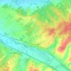 Flogny-la-Chapelle topographic map, elevation, terrain