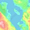 Loch Ewe topographic map, elevation, terrain