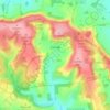 Combe topographic map, elevation, terrain