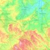 Central Bedfordshire topographic map, elevation, terrain
