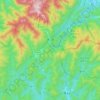 汤口镇 topographic map, elevation, terrain